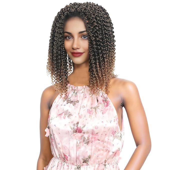 RIHANNAHAIR 7 Packs Passion Twist Hair 12 Inch Pre Looped Water Wave Crochet Hair Spring Twist Bohemian Braids for Black Women