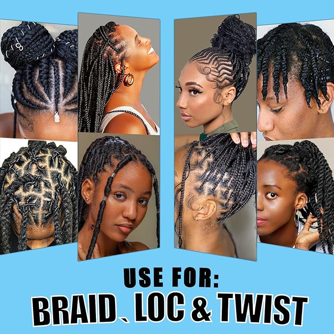 8 fl oz Braid Foam Control Mousse Braiding Hair Mousse for Braids Twist, Locs, No Flake Extra Hold High Shine Style & Moisturizes, Nourishes, Lightweight, Smooth, No Greasy Tea Tree