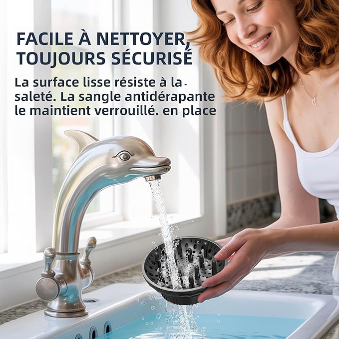 Universal Hair Diffuser for Blow Dryer - Fits All 1.4-2.4 inch Dryers, Professional Ionic Diffuser Attachment for Curly/Wavy Hair, Reduces Frizz & Enhance Curls, Lightweight, Travel-Friendly (Black)