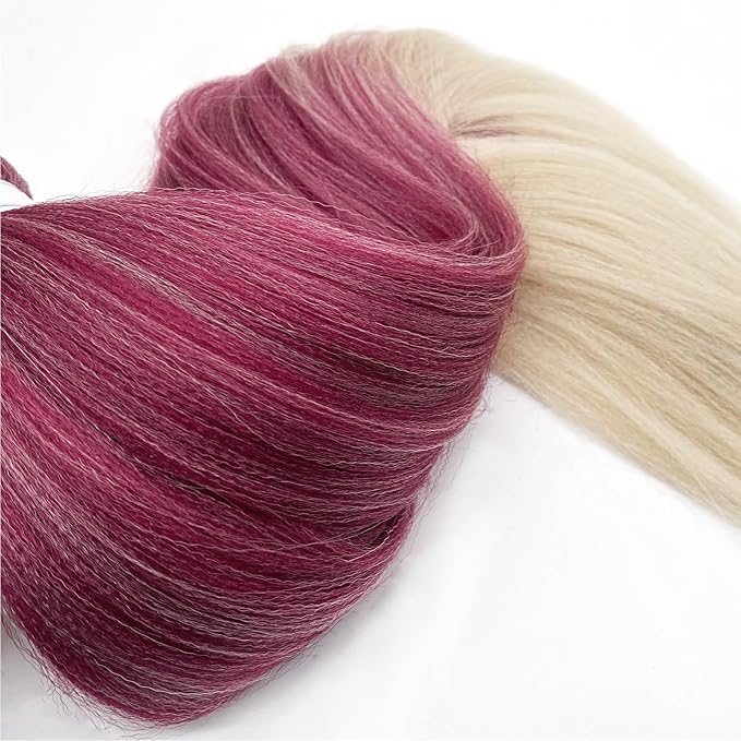 Ombre Braiding Hair Pre Stretched Box Braids Synthetic Braiding Hair Extensions Kanekalo Colored Prestretched Braiding Hair Ombre 26 Inch