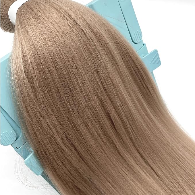 Ash Blonde Brown Braiding Hair Pre Stretched Knotless Synthetic Hair for Braiding Box Braids Crochet Jumbo Kids Micro Prestretched Braids Extensions 26 inch