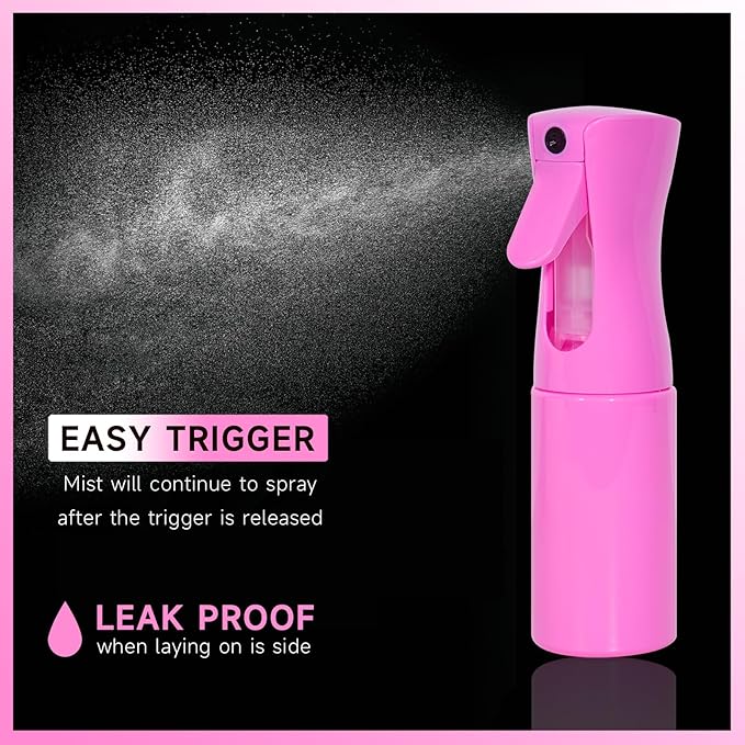 11 Pcs Hair Brush Set, Detangle Hair Brush And Spray Bottle, 3 Pieces Smooth Hairbrush For Toddlers, Suitable For Wet and Dry Hairstyles, Suitable For Adults And Children. (Pink)