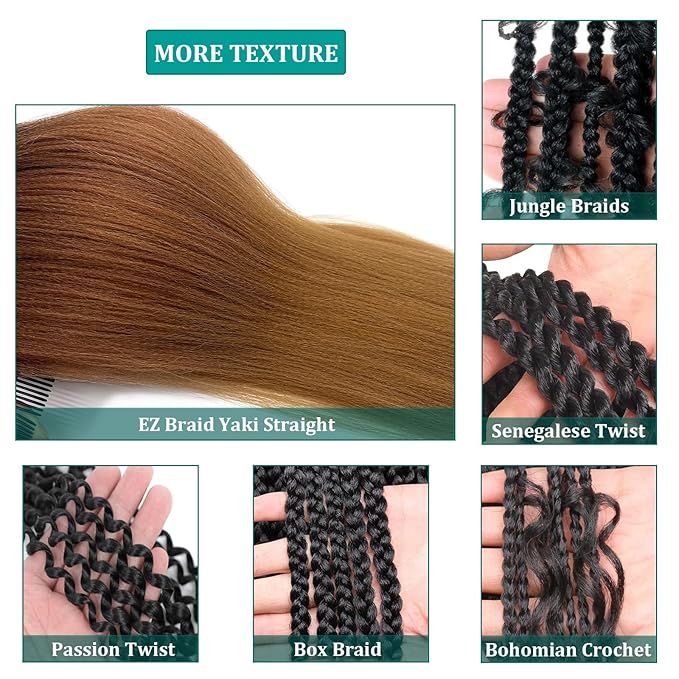 1B/30/27 Ombre Braiding Hair Pre Stretched Kids Kanekalo Braiding Hair Extensions for Braiding Box Braids Knotless Prestretched Pre Sectioned Braiding Hair Ombre 26 inch