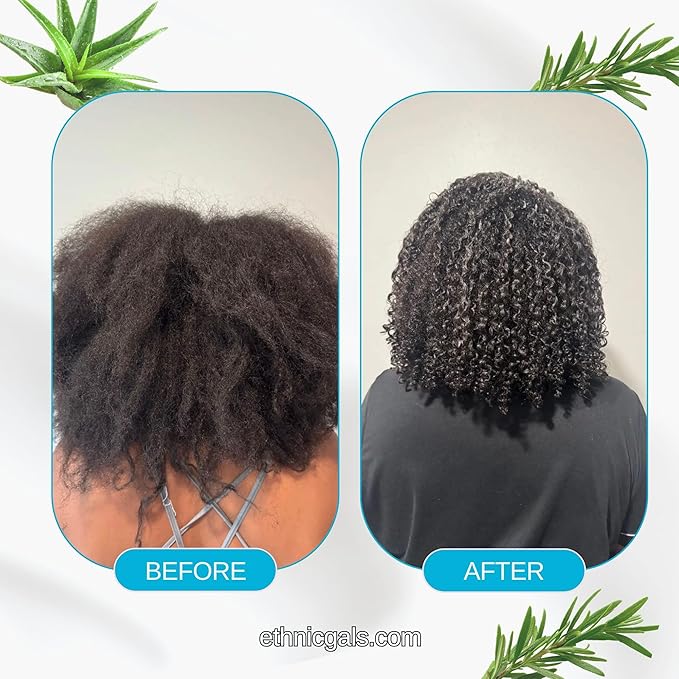 Ethnic Gals High Porosity Shampoo - Super Hydrating & Moisture-Locking Cleanse for Curly, Coily Hair with Aloe Vera & Argan Oil, 9.5 fl oz (280ml)