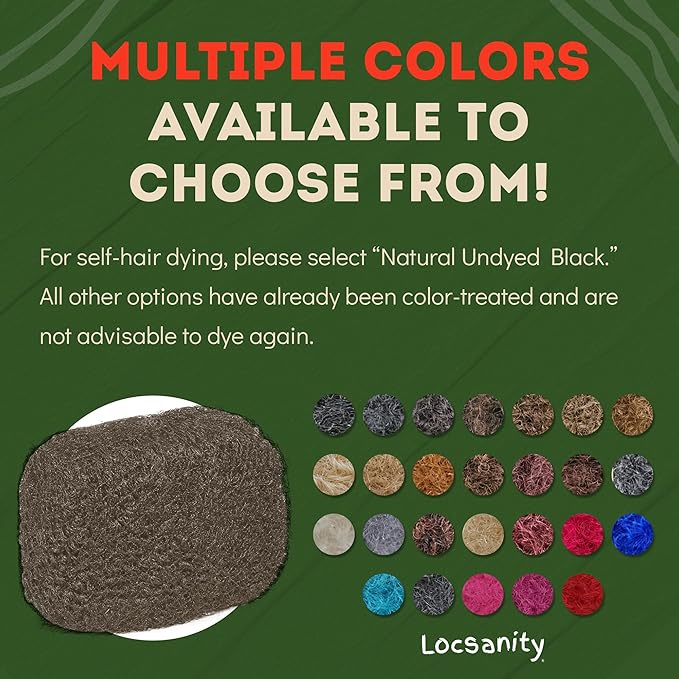 Locsanity Afro Kinky 100% Bulk Natural Human Hair - Braiding Hair for Dreadlocks, Loc Repair, Dreadlock Extensions, Twists, Braids - 8 Inches Long, 1 Oz #4