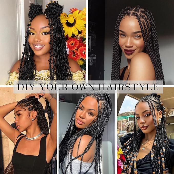 Brown Prestretched Braiding Hair 26 Inches Long Synthetic Braiding Hair Colorful Inch Free Ez Braid Prestretched Knotless Braids