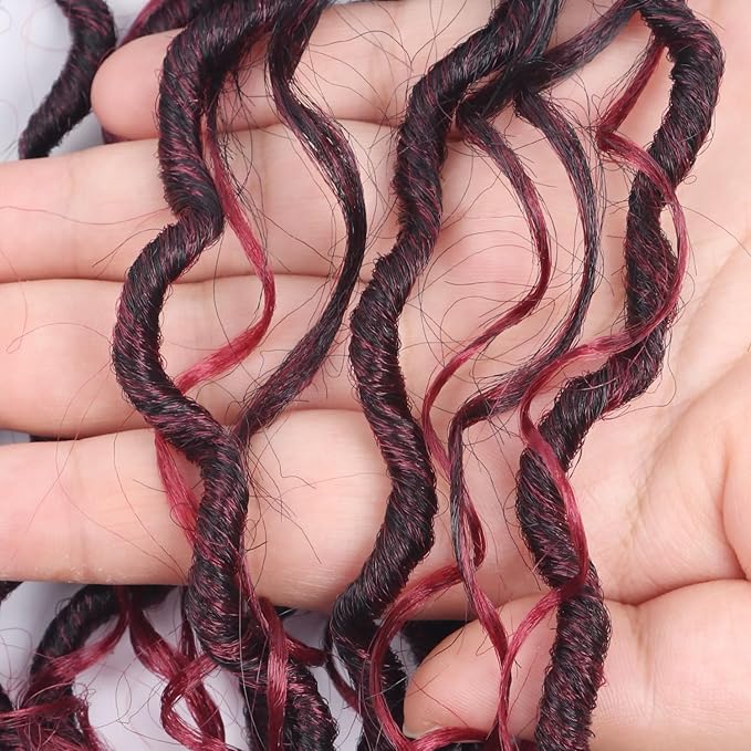 Goddess Locs Crochet Hair 22 Inch 9 Packs Synthetic Faux Locs Crochet Hair for Black Women, River Locs Hair Extensions Style Pre looped Crochet Locs with Curly Ends