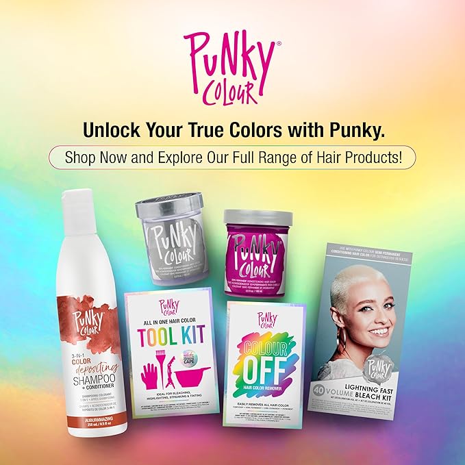 Punky Colour 3-in-1 Color Depositing Hair Cleanser & Conditioner, 8.5 fl oz. (AuburnAmazing)