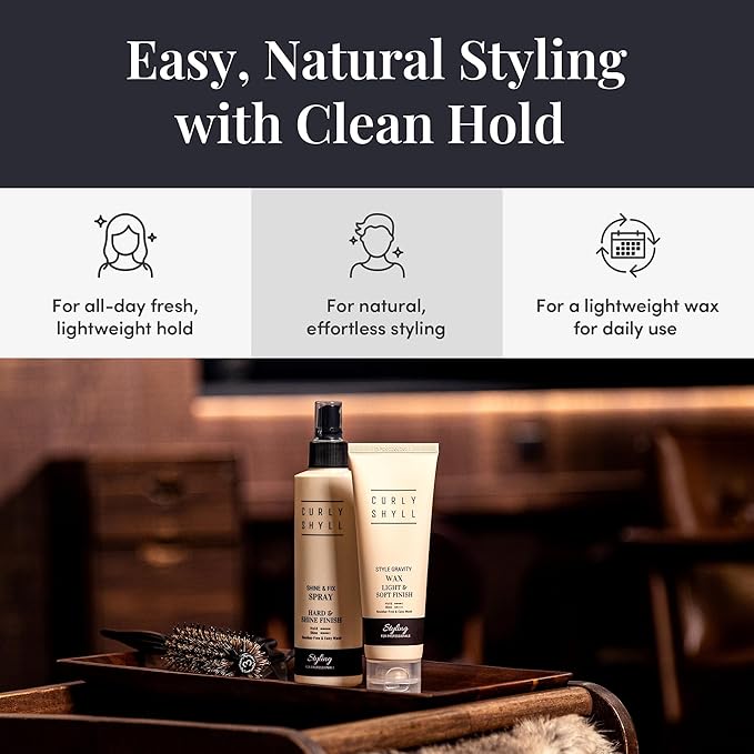 CURLYSHYLL Style Gravity Wax | Creamy Texture Styling for a Natural Look | Soft Hold Daily Hair Wax for Men & Women | 100ml