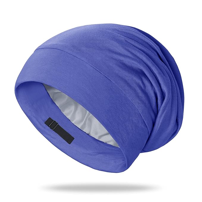 OLESILK 100% Mulberry Silk Bonnet for Sleeping Women, Silk Hair Wrap for Sleeping, Silk Sleep Bonnet for Women&Men, Real Silk, Not Satin