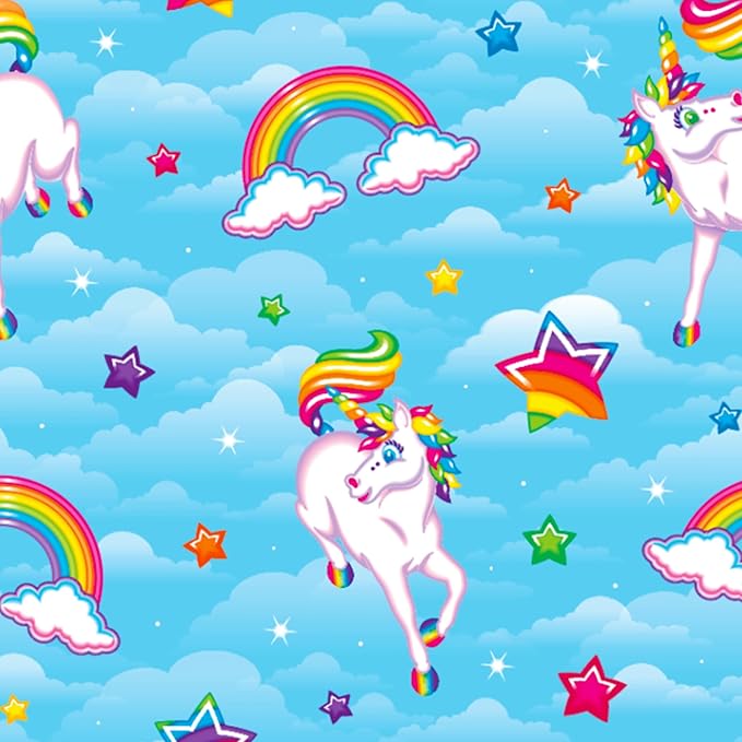 Kitsch x Lisa Frank Satin Pillowcase with Zipper for Hair & Skin, Softer Than Silk Pillow Cases Queen, Wrinkle-Free, Smooth and Cooling Satin Pillow Covers Standard/Queen Size 19x26 - MarkieTM