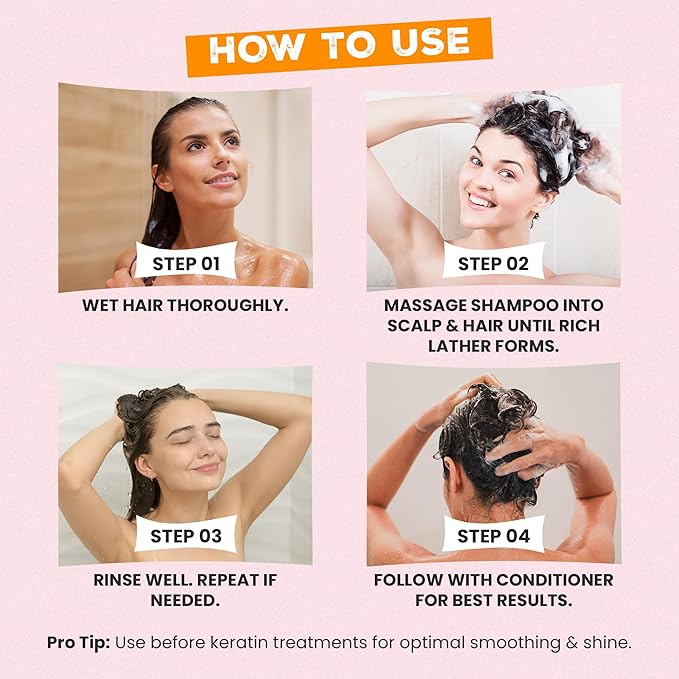 Herbishh Clarifying Deep Cleansing Shampoo for Oily Hair & Build Up (16.91 fl oz), Oil Control Cleanser for Women & Men, Color Safe Formula for Curly & Color Treated Hair