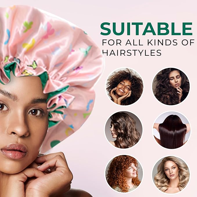 Discover Premium Ruffle Silk Satin Sleeping Bonnets Hair, Moisture Retention, and All-Night Comfort.