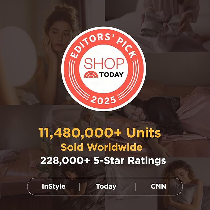 Bedsure King Size Satin Pillowcase Set of 2 - Teal Silky Pillow Cases for Hair and Skin with Envelope Closure, Similar to Silk Pillow Cases, Gifts for Women Men, 20x36 Inches, 2pcs