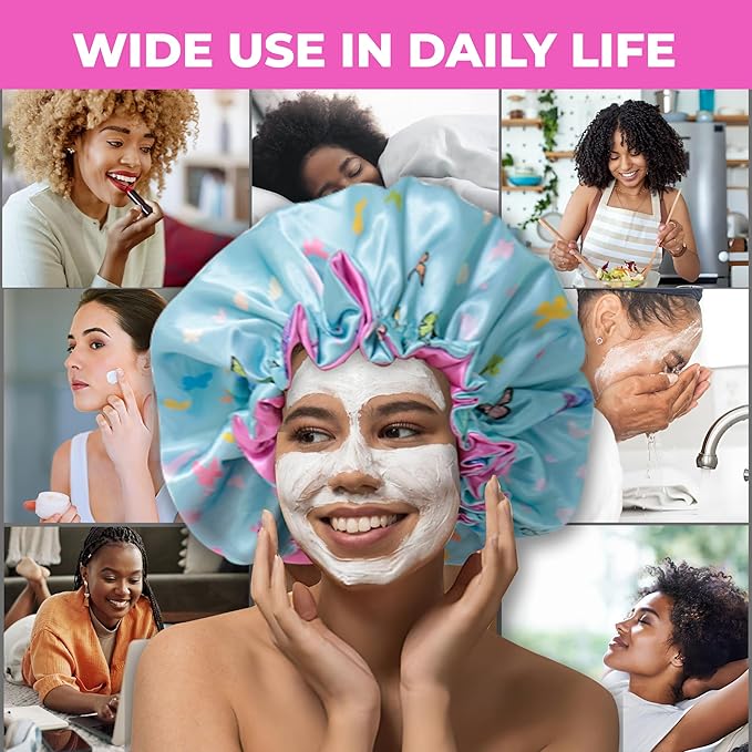 Discover Premium Ruffle Silk Satin Sleeping Bonnets Hair, Moisture Retention, and All-Night Comfort.