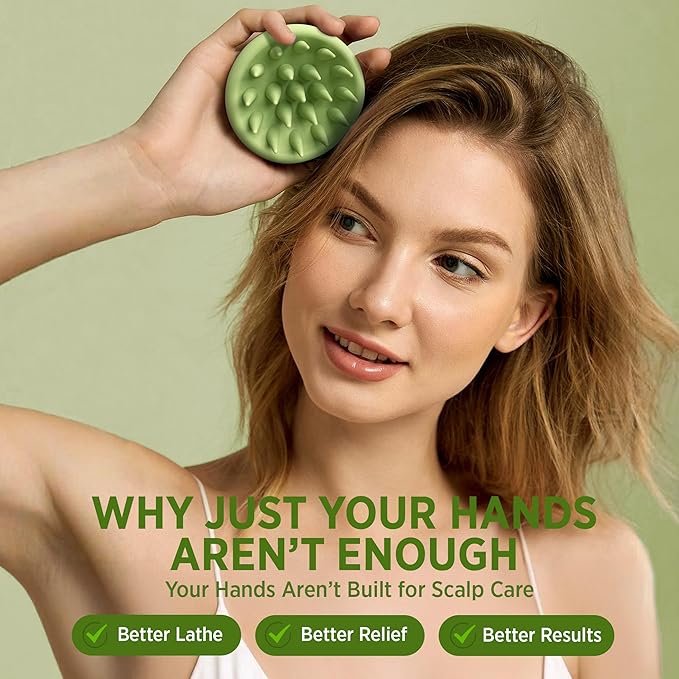 Roycederm Tea Tree Scalp Scrub with Scalp Massager Brush - Deep Cleansing & Exfoliating Pre-Shampoo Treatment for Dry, Flaky Scalp – Gently Refreshes, Hydrates & Balances Scalp