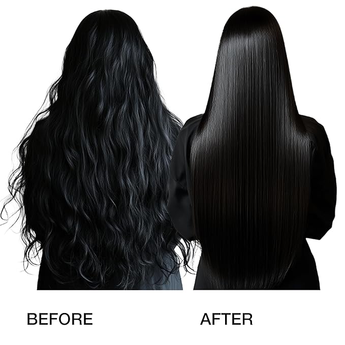 GK HAIR Vegan Nanoplastia Smoothing Hair Treatment – Brazilian keratin for frizz control – Deep conditioning hair mask for damaged, dry, curly hair – salon-grade protein repair & heat protection