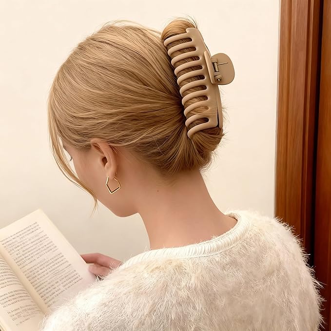 6 Pack Silicone Cloud Claw Clips, Soft & Flexible Cloud Claw Clips, Squishy Hairclips for Thin and Thick, Hair Accessories for Women & Girls