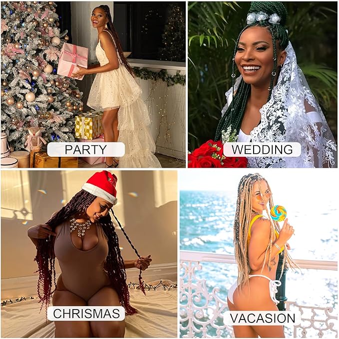 Ombre Blue Sky Blue Pre Stretched Braiding Hair 30 Inch 3 Packs Professional Yaki Texture Festival Braids Box Crochet Twist Hair Extensions