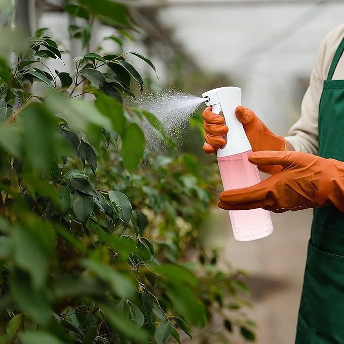 Spray Bottle for Hair (10.15OZ /300ML) Continuous Ultra Fine Mist Sprayer for Hair, Salons, Barber, Plants, Skin Care, Gradient Pink