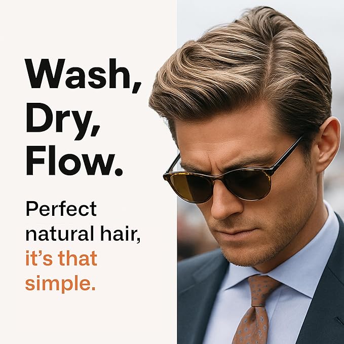 Modern Mammals Men's Shampoo Alternative I Sulfate Free CoWash I Enhances Natural Hair Volume I Lather Free, Cleansing, Hydrating, Replaces Conditioner, 2 in 1, I Barber Recommended, (8oz)