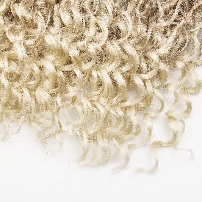 Goddess Locs Crochet Hair 26Inch Crochet Locs,6Packs Boho Faux Loc With Curly Ends River Bohemian Loc Crochet Hair for Black Women(26inch 27/613)