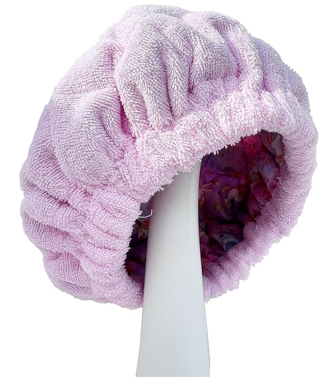 AKISS Flaxseed Deep Conditioning Heat Cap Portable Microwave Hot Bonnet Therapy Hair care Cap For Women (Pink/Unicorn, Large)