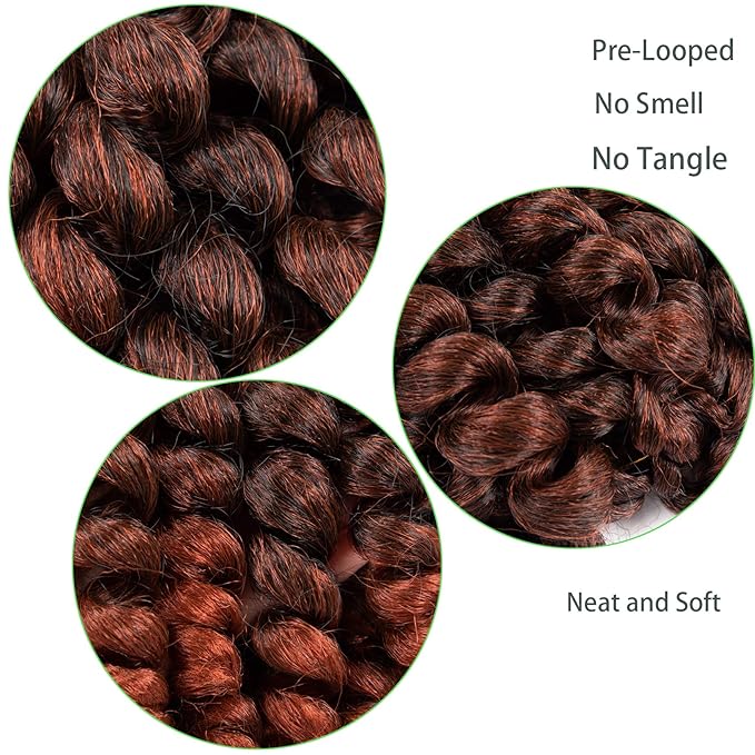 Short Jamaican Bounce Crochet Hair 5 Packs 2X Ringlet Wand Curl Crochet Hair 8 Inch Curly Crochet Hair Extensions Curly Crochet Braiding Hair 100 Roots