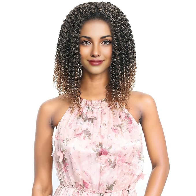 RIHANNAHAIR 7 Packs Passion Twist Hair 12 Inch Pre Looped Water Wave Crochet Hair Spring Twist Bohemian Braids for Black Women