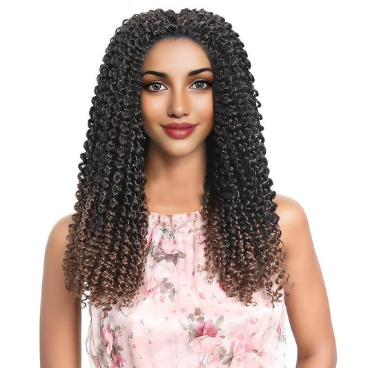 RIHANNAHAIR 7 Packs Passion Twist Hair 18 Inch Pre Looped Water Wave Crochet Hair Spring Twist Bohemian Braids for Black Women