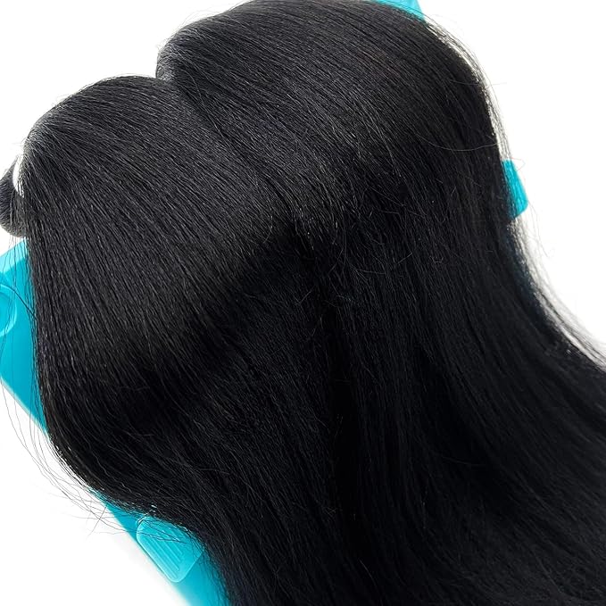 Short 1b Black Braiding Hair Pre Stretched Kids Braiding Hair Extensions for Braiding Box Braids Knotless Prestretched Braiding Hair 16 Inch