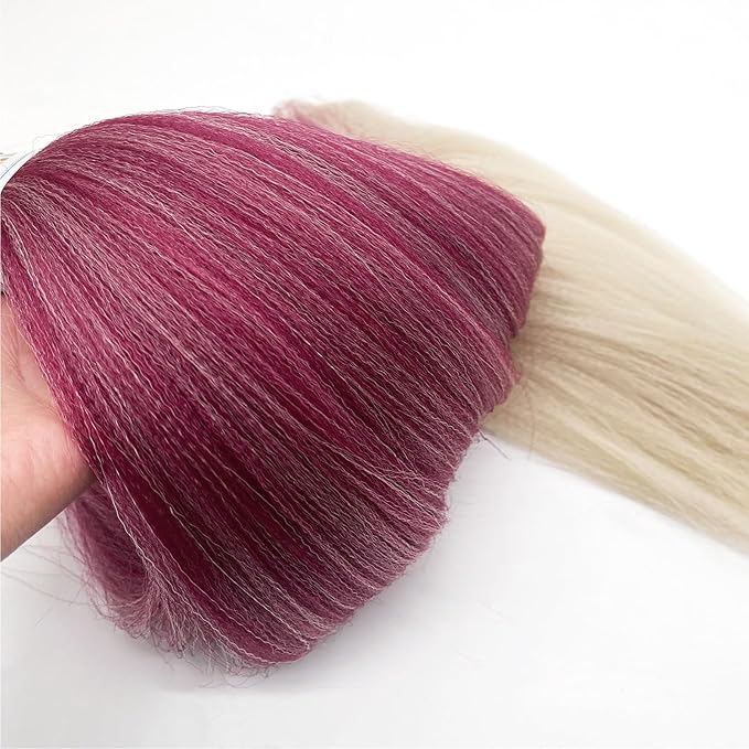 Ombre Braiding Hair Pre Stretched Box Braids Synthetic Braiding Hair Extensions Kanekalo Colored Prestretched Braiding Hair Ombre 26 Inch