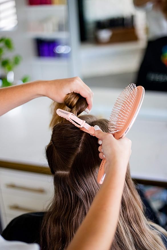 FRAMAR Pastel Alligator Hair Clips 10 Pack - Professional Styling Clips for Hair, Salon Quality Plastic Alligator Clips