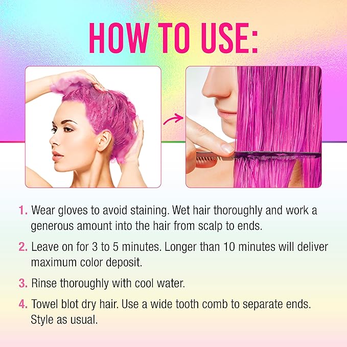 Punky Colour 3-in-1 Color Depositing Hair Cleanser & Conditioner, 8.5 fl oz. (Pinktabulous)