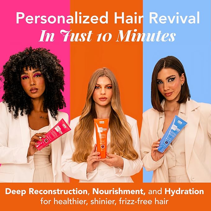 CRONOGRAMA CAPILAR, 3-SECOND HAIR FIX, Hair Mask for Damaged Hair, Deep Conditioning Hair Mask, Tratamiento para Cabello Seco y Maltratado, Deep Conditioner for Dry Damaged Hair, Frizz-Free