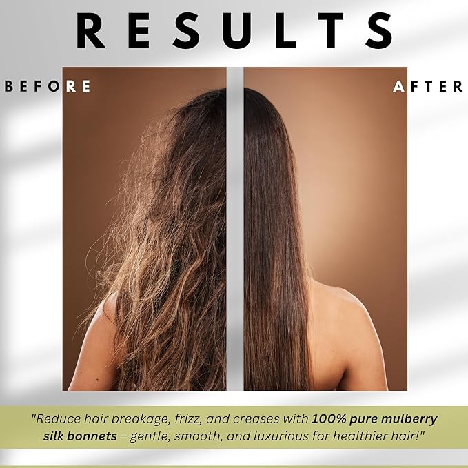 100% Mulberry Silk Bonnet for Women – Handmade in USA, 19 Momme Double-Layer Reversible Hair Wrap, Non-Slip Sleep Cap for Curly & Natural Hair, Luxury Hair Protection (Wild Rose)