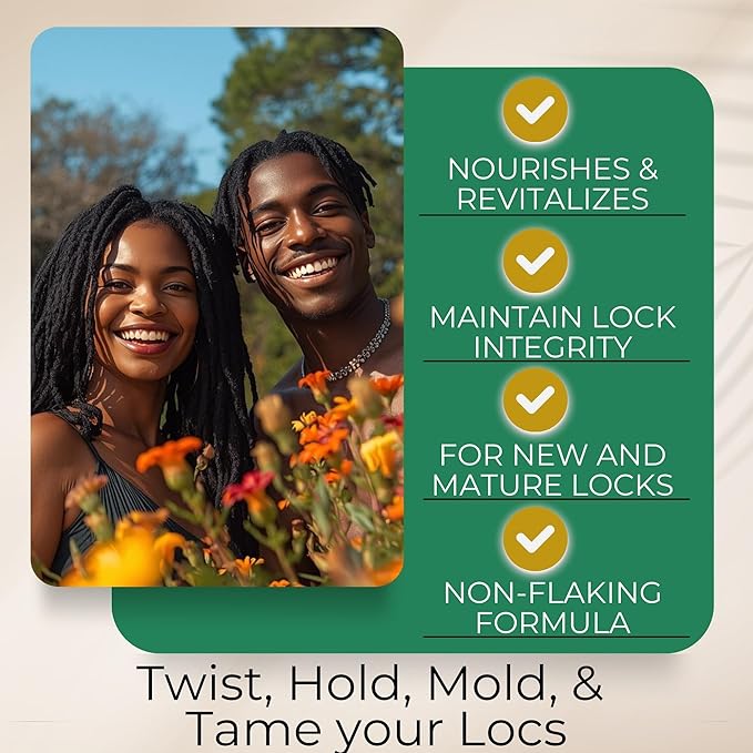Lion Locs Hair Locking Dreads Moisturizer for Dreadlocks, Locks, Microlocs, Interlocks, Braidlocks, Braids, Fauxlocs, Twistlocks, or Sisterlocks (8oz) (Firm)