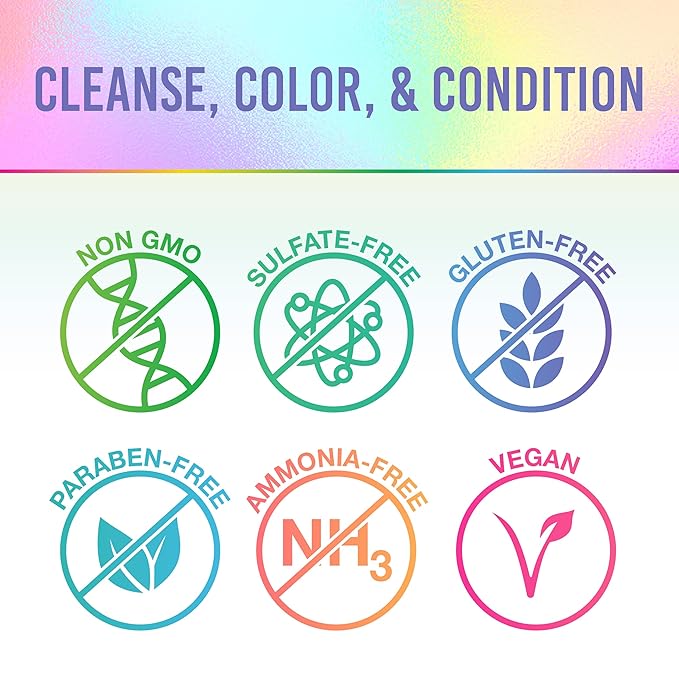 Punky Colour 3-in-1 Color Depositing Conditioner & Hair Cleanser - Lavenderapturous, Semi Permanent Hair Color Conditioner, Long-Lasting Hair-Dye, 8.5 fl oz.