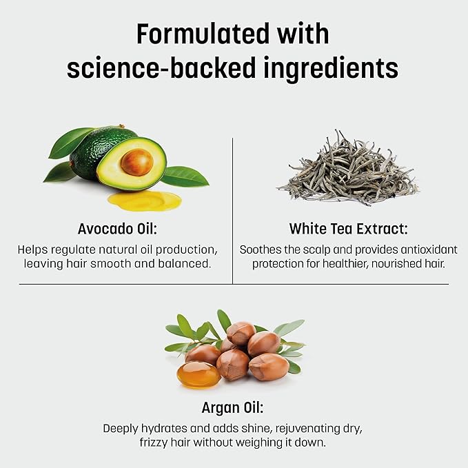 Blu Atlas Men's Natural Conditioner – Organic, Sulfate-Free, Paraben-Free – Deep Moisturizing & Scalp Soothing – Coconut Apricot Scent – Made in America – 8 oz