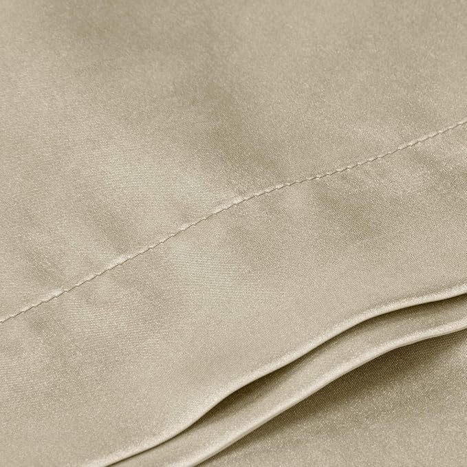 BEDELITE Satin Body Pillow Cover, Super Soft and Cooling Body Pillow Pillowcase for Hair and Skin, Breathable Silky Full Long Pillowcase Cover(20"x54", Taupe)