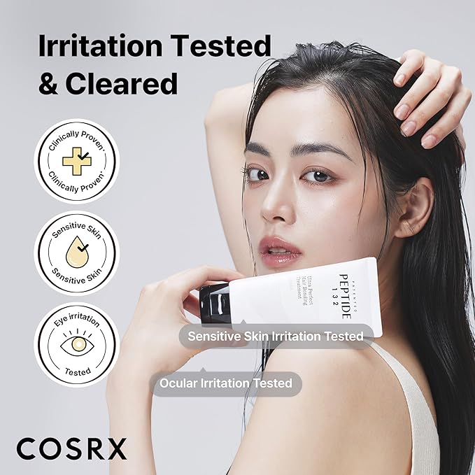 COSRX PEPTIDE 132 Hair Bonding Repair Treatment - Deep Conditioner Hair Mask for Damaged, Dry Hair, Repairs Breakage & Split Ends, For All Hair Types, Stocking Stuffers – 4.05 fl oz