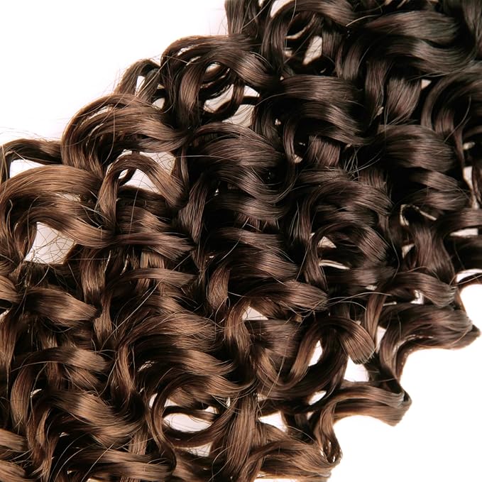 YXCHERISHAIR 8 Packs Curly Crochet Hair GoGo Curl Crochet hair for Black Women Deep Wave Braiding hair,Synthetic Bohemian Crochet Braid Water Wave Crochet hair Extensions (OT430, 18inch)