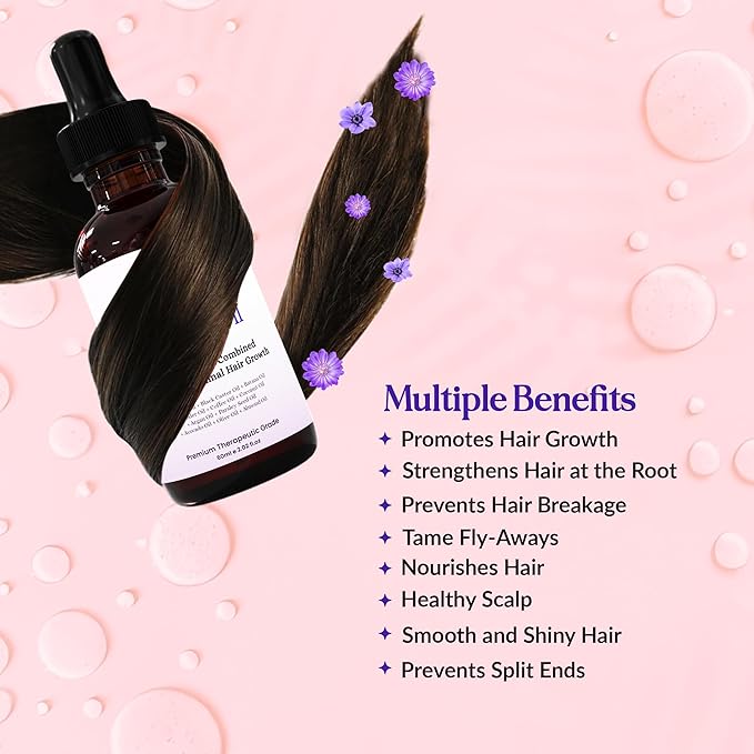 Rosemary Oil With Black Castor, Batana, Lavender, Coffee, Coconut, Argan, Avocado, Olive, Almond & Parsley Seed Oil, 11 Oils Infused for Ultimate Hair Growth (2 Pack (4.04 fl oz) 120 ml)