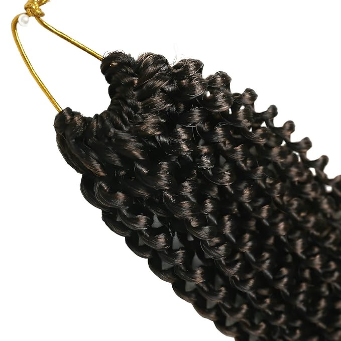 RIHANNAHAIR 7 Packs Passion Twist Hair 12 Inch Pre Looped Water Wave Crochet Hair Spring Twist Bohemian Braids for Black Women