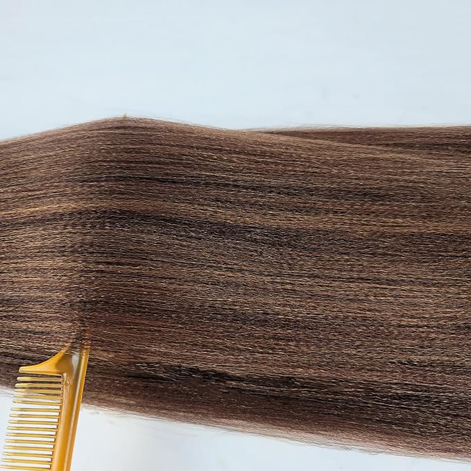 Red Brown Braiding Hair Pre Stretched Hypoallergenic Prestretched Braiding Hair Extensions Synthetic Knotless Ez Braid Non Toxic Itch Free