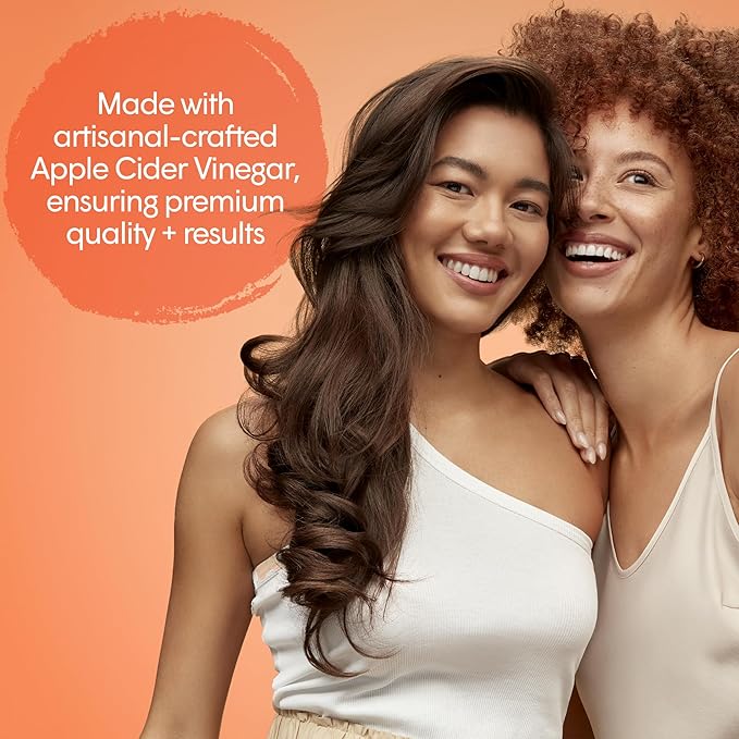 dpHUE Apple Cider Vinegar Hair Rinse, 8.5 oz - Shampoo Alternative, Scalp Cleanser & Post Workout Rinse - Removes Buildup & Sweat - Protects Natural Hair Oils