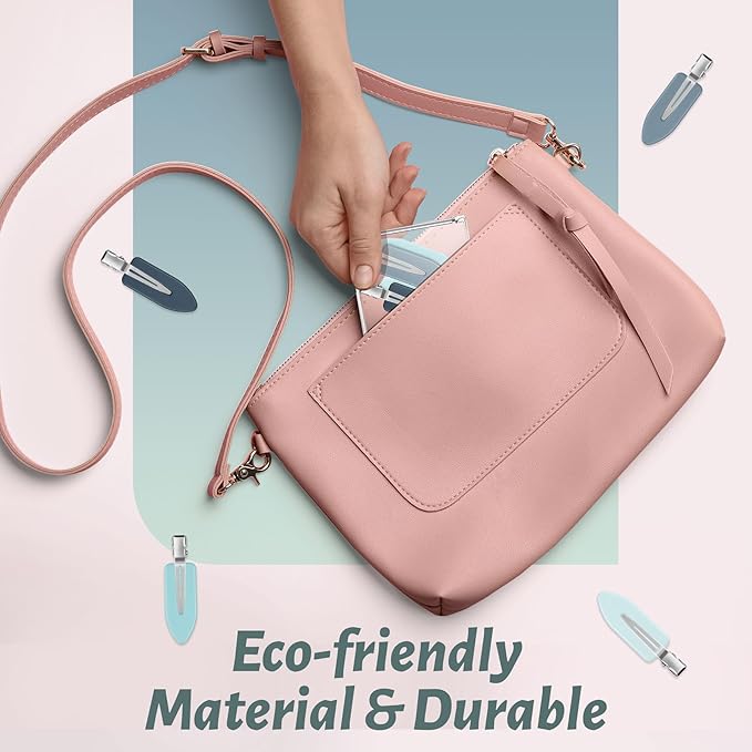 No Bend, No Crease Duckbill Clips for Salon Hairstyling and Makeup - 8 Pcs Flat Alligator Hair Barrettes for Women and Girls (Blue)