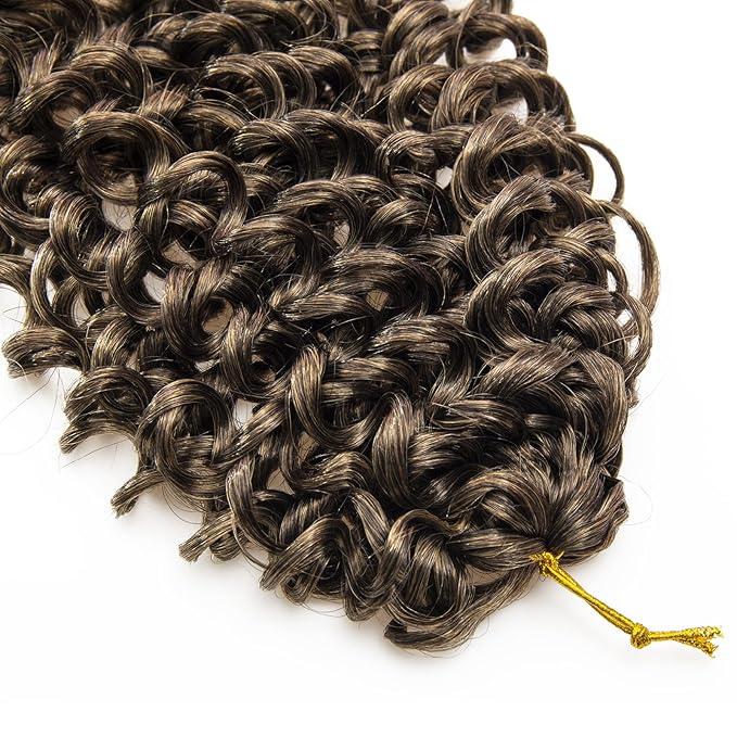 YXCHERISHAIR 8 Packs Curly Crochet Hair GoGo Curl Crochet hair for Black Women Deep Wave Braiding hair,Synthetic Bohemian Crochet Braid Water Wave Crochet hair Extensions (1B/27, 24inch)