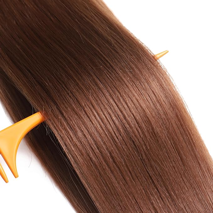 Pre Stretched Braiding Hair With Yaki Texture, Professional Hair Extension for Corochet Braid (30#, 24Inch (Pack of 8))