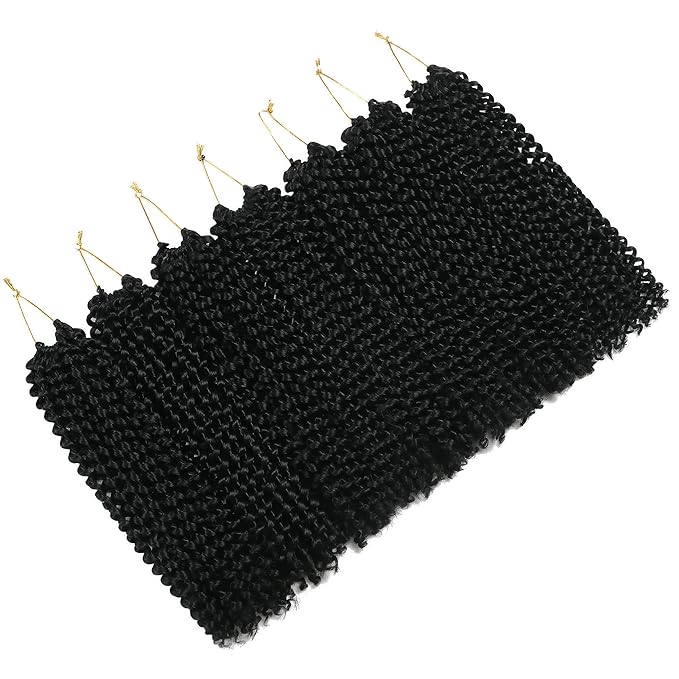 RIHANNAHAIR 7 Packs Passion Twist Hair 12 Inch Pre Looped Water Wave Crochet Hair Spring Twist Bohemian Braids for Black Women